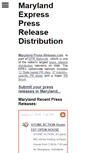 Mobile Screenshot of maryland-press-release.com